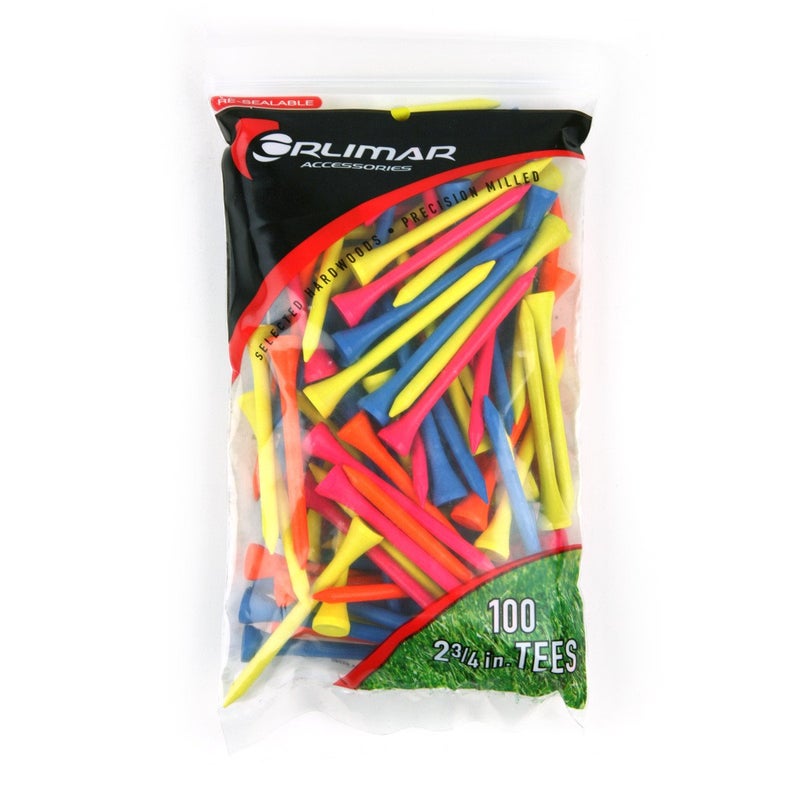 Orlimar 2 3/4-Inch Golf Tees - 100-Pack (Fluorescent)
